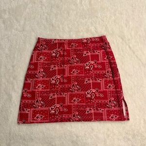 Red Bandanna Skirt